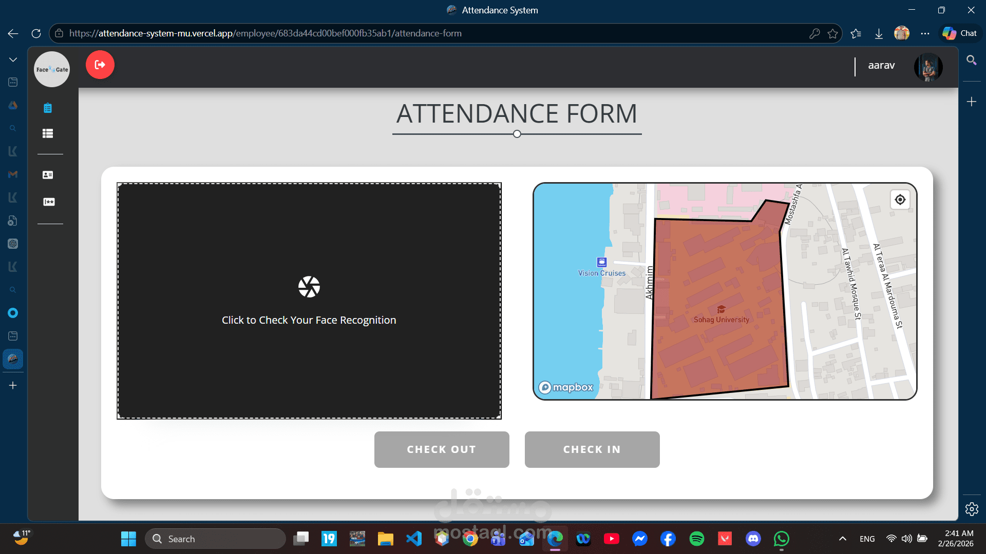 Attendence system project