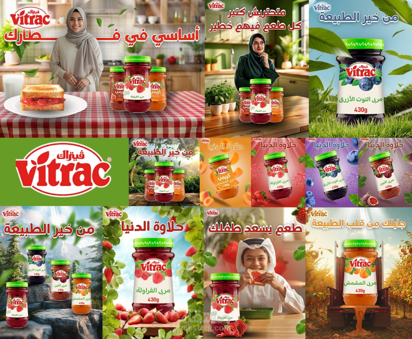 تصميم منشورات سوشيال ميديا لشركة فيتراك