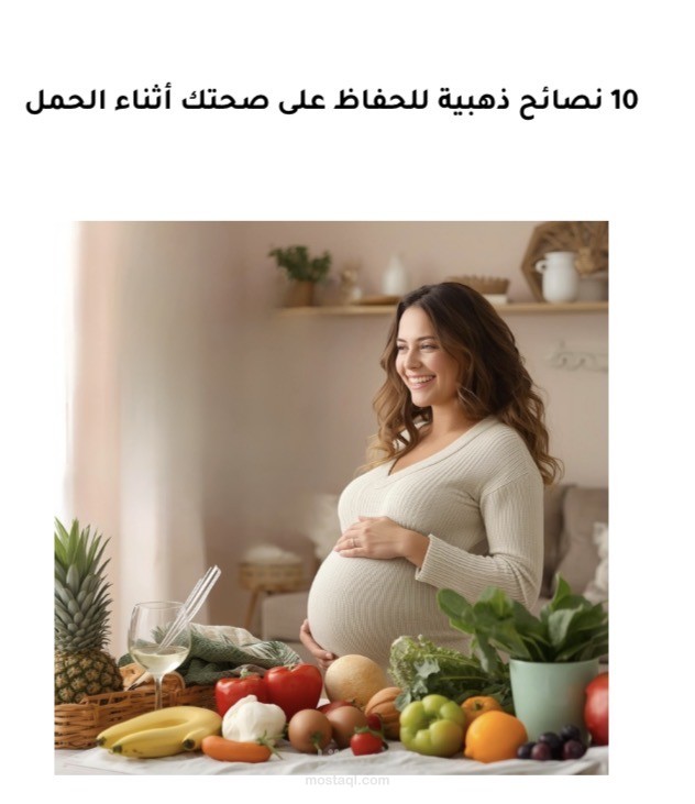10 نصائح ذهبية للحفاظ على صحتك اثناء الحمل