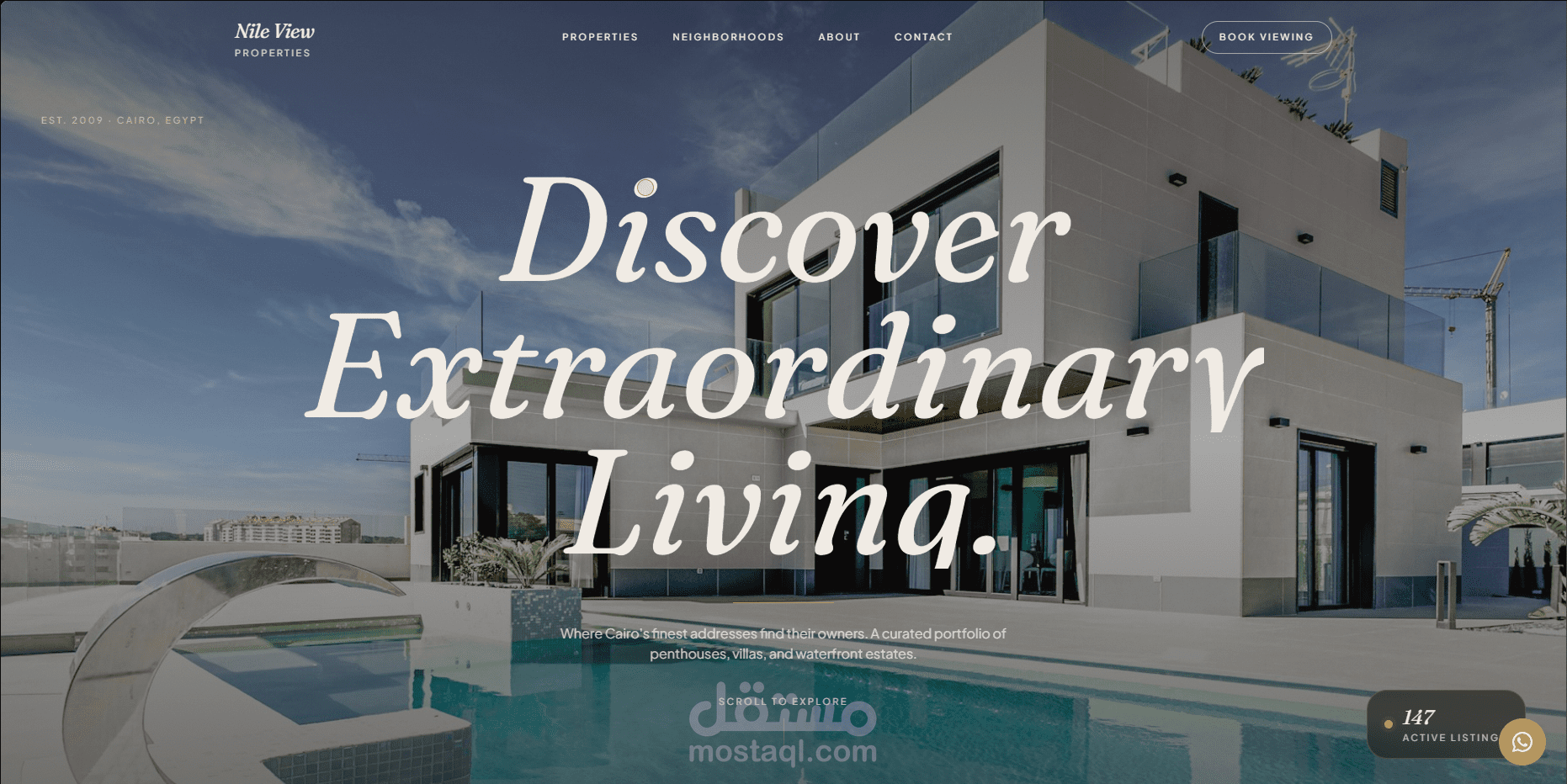 Nile View Properties | موقع عقارات فاخرة