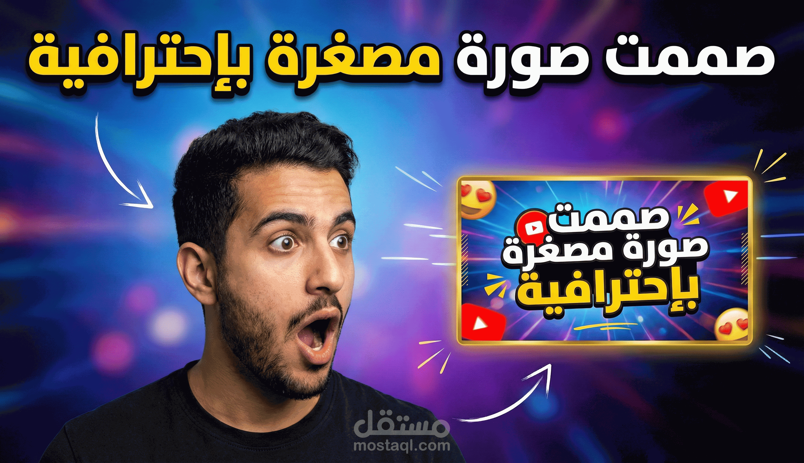 تصميم صورة مصغرة لليوتيوب