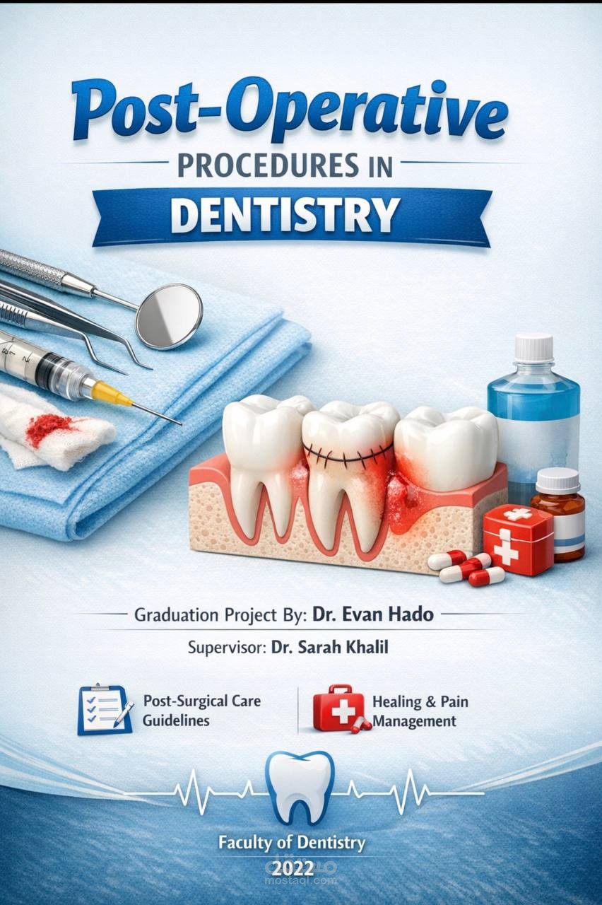 Graduation project for a Bachelor of Dental Surgery degree