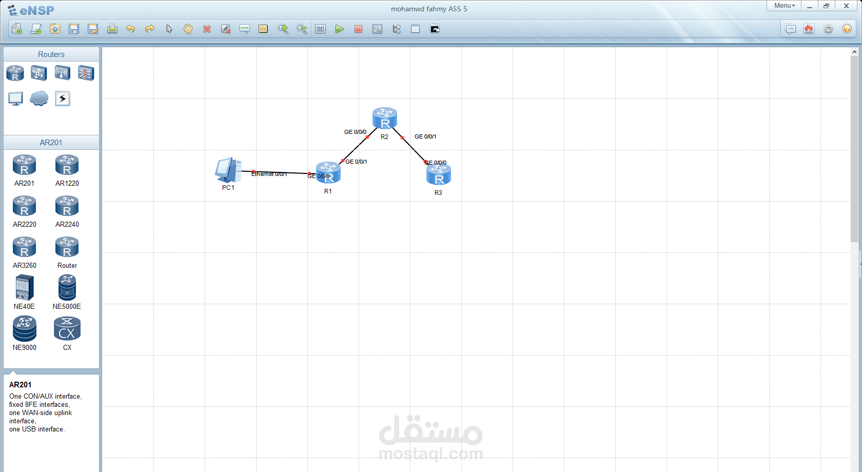تنفيذ تلخيص المسارات (Route Summarization) وتصفية المسارات (Route Filtering) في شبكة OSPF