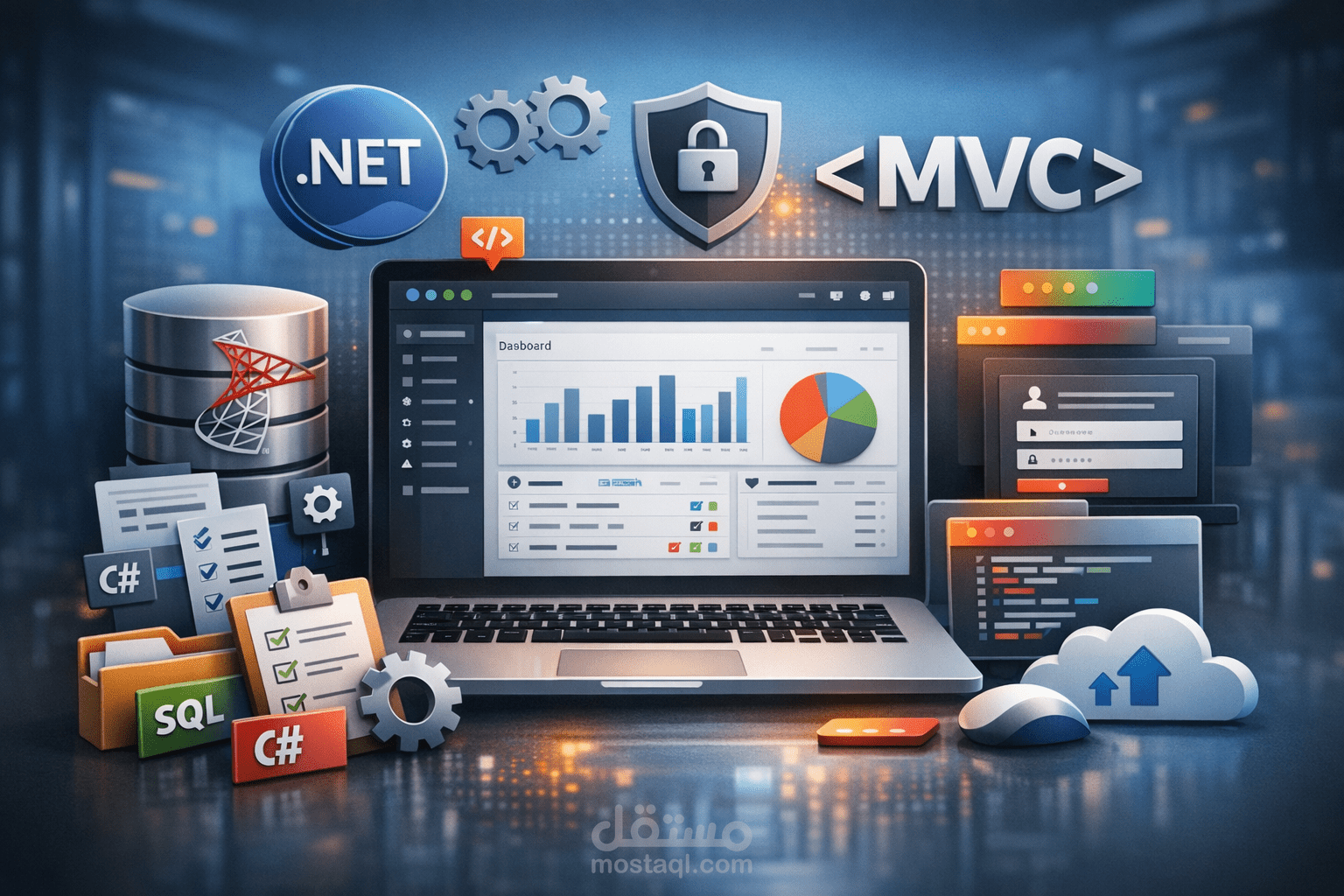 برمجة وتطوير تطبيق ويب احترافي باستخدام ASP.NET Core MVC وSQL Server
