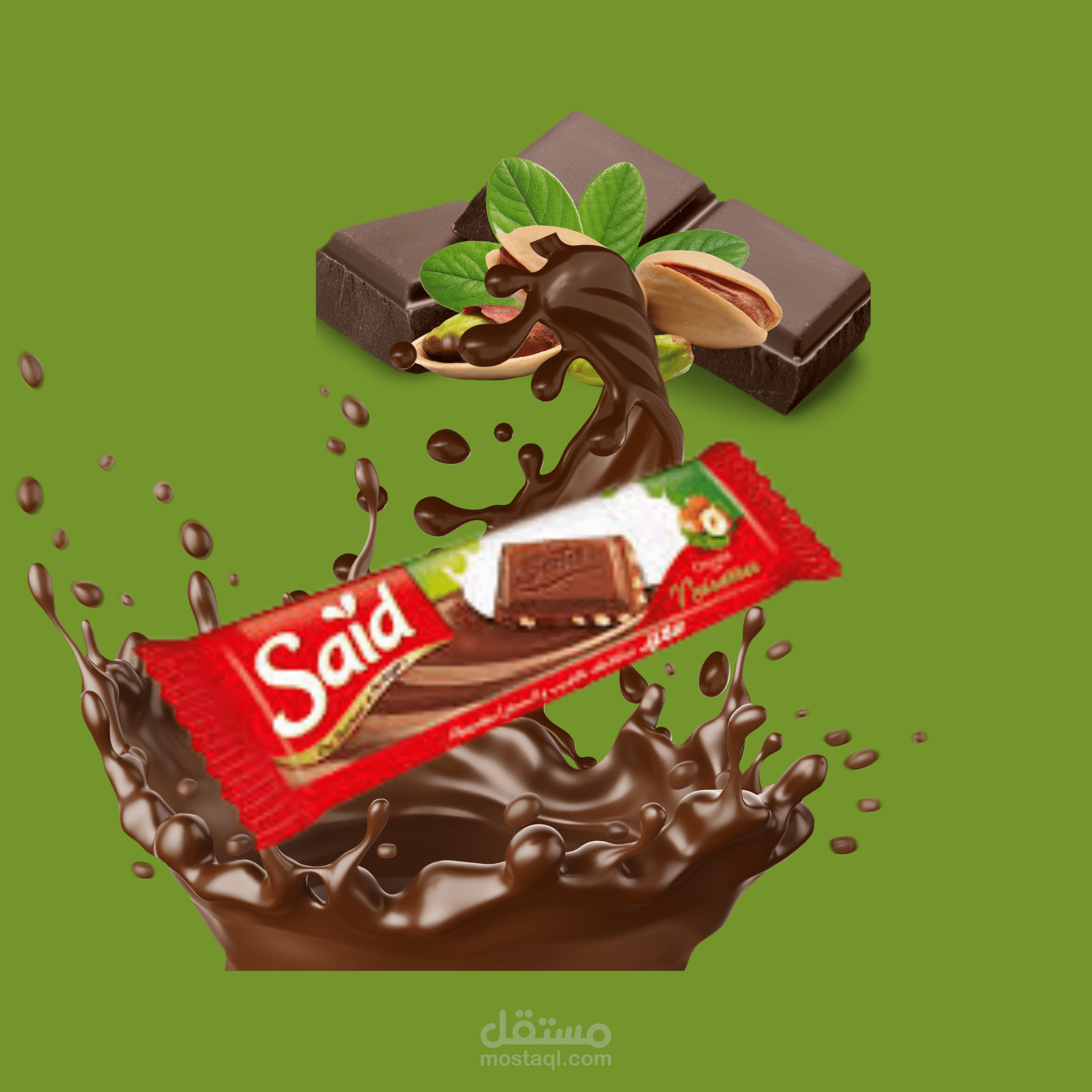 اعلان لشوكولاته