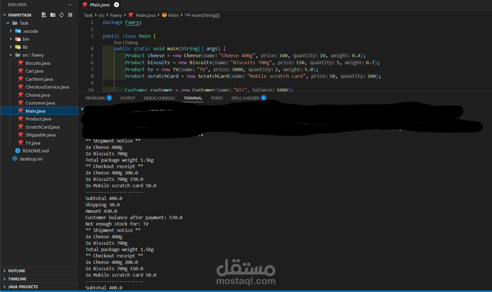Java E-Commerce Checkout System (Console Application)