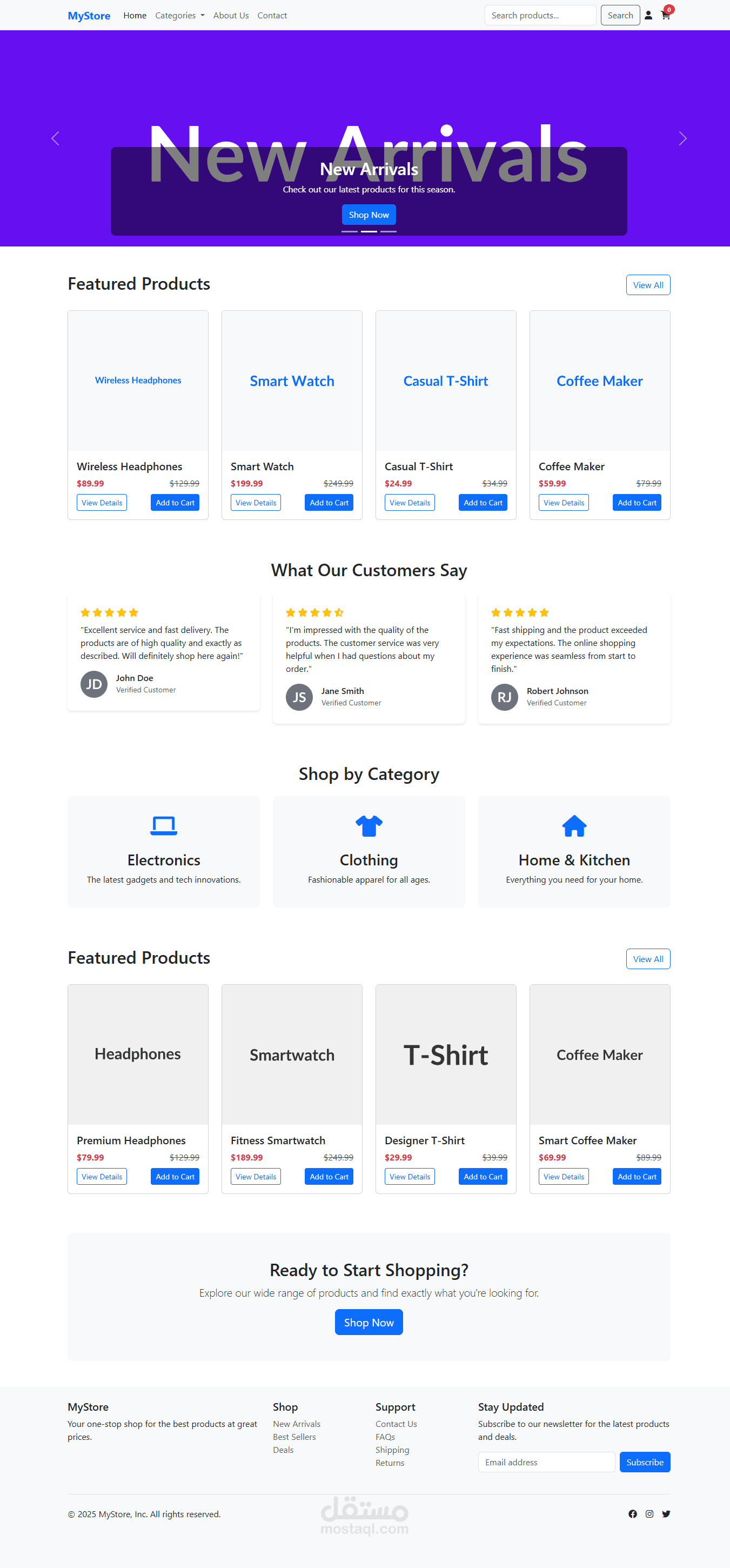 E-Commerce Website using ASP.NET MVC & C# — Full CRUD + Admin Dashboard