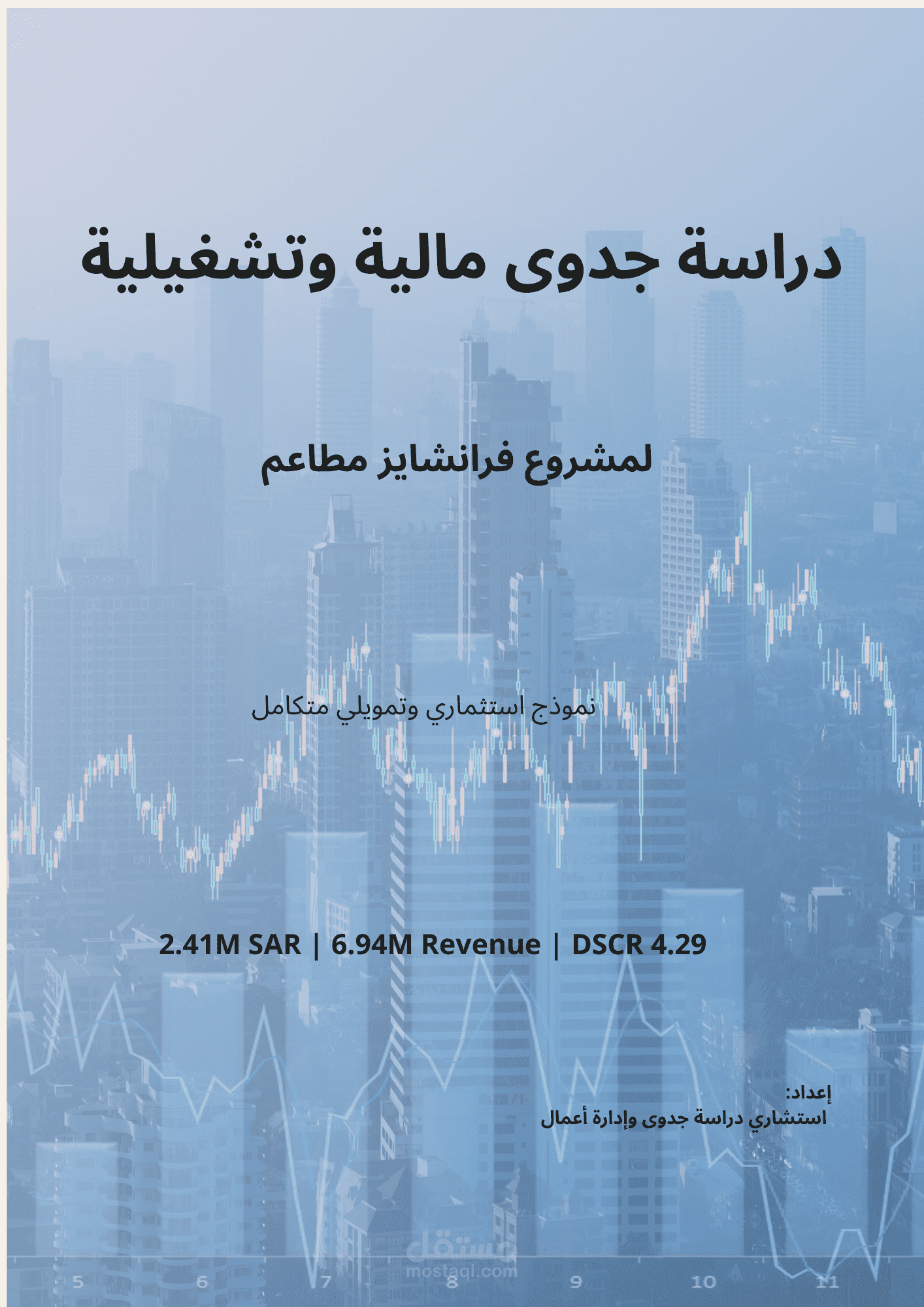 دراسة جدوى فرانشايز مطاعم | نموذج تمويلي احترافي (DSCR 4.29)