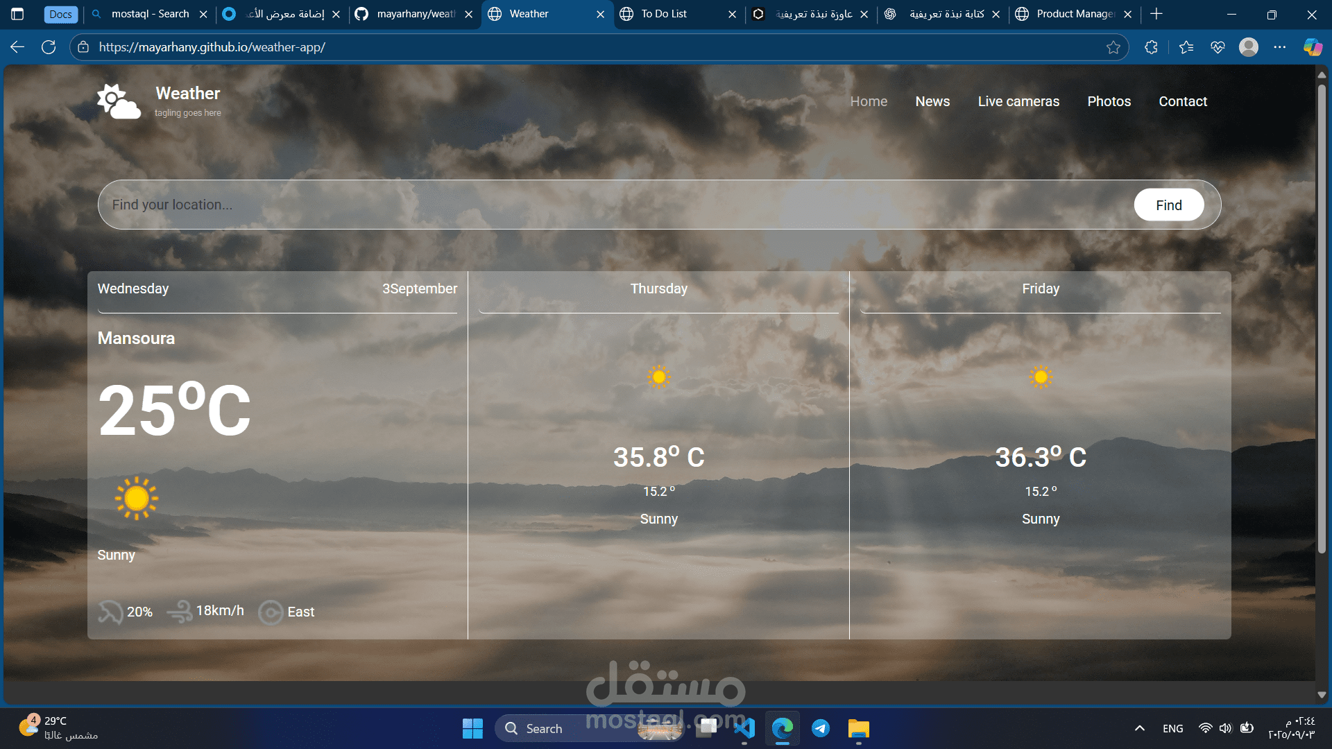 Weather app