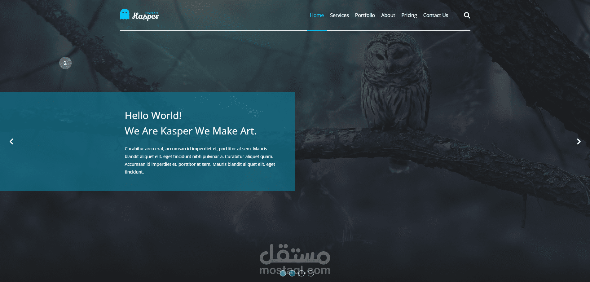 Technologies: HTML5 • CSS3 • JavaScript (ES6)  Design inspired by Kasper PSD Template. Coded and developed by me.