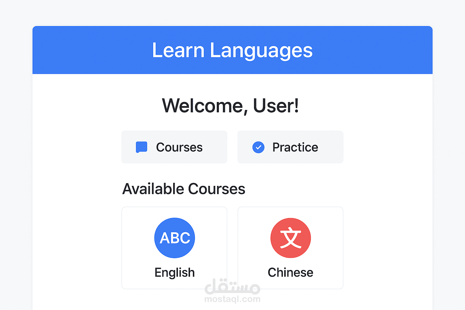 Language app