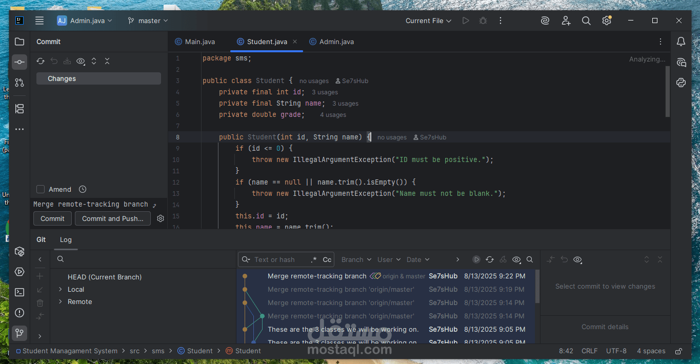 Student Management System – Java Project