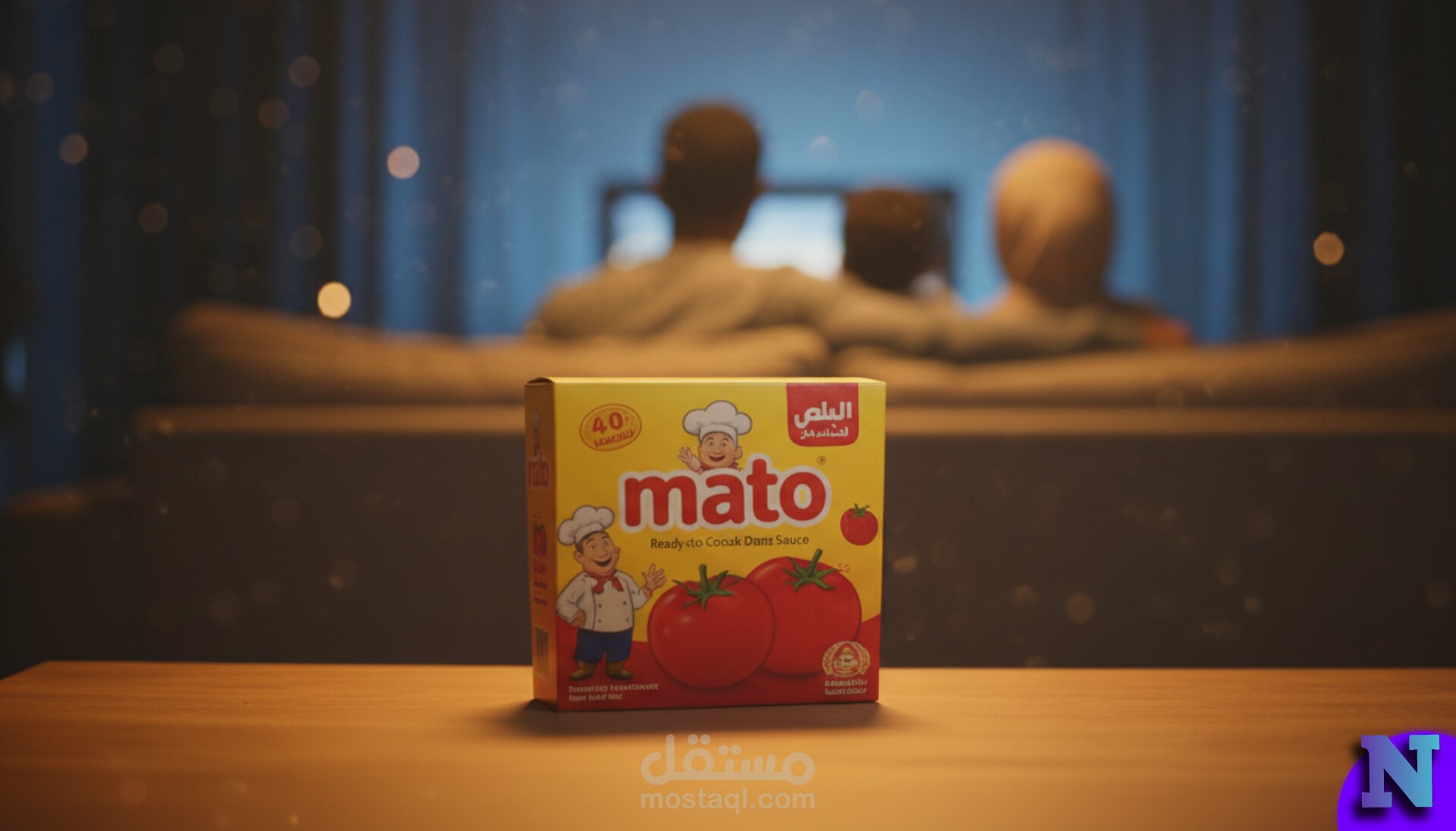 إعلان واقعي لمنتج صلصة مصمم بالكامل بالذكاء الاصطناعي