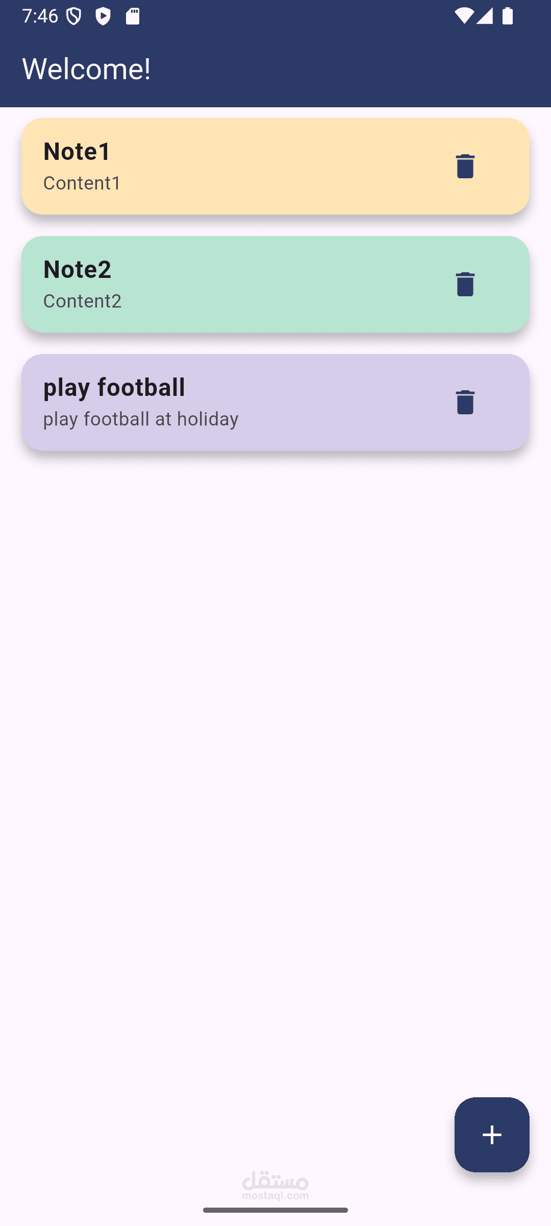 تطبيق الملاحظات (Notes App) باستخدام Flutter و Hive