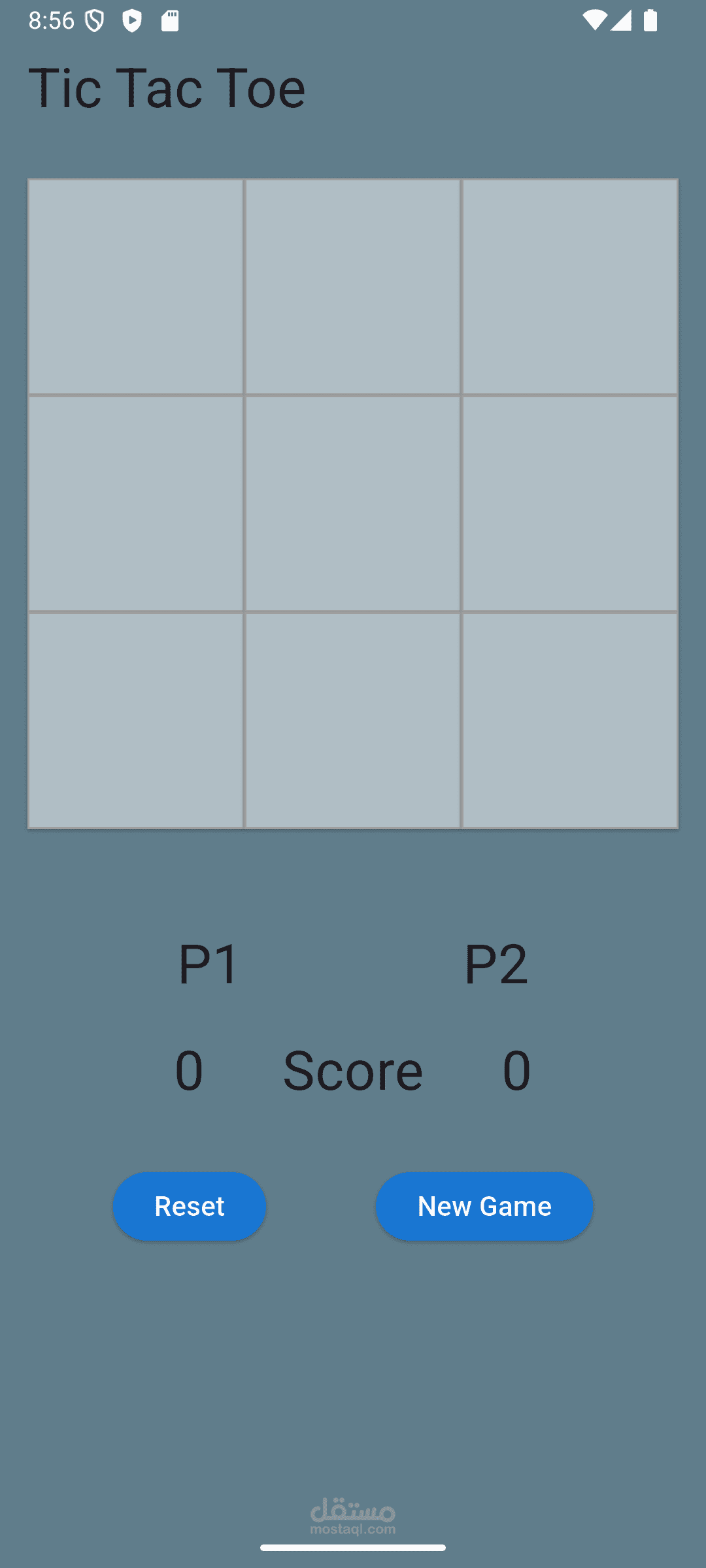 تطبيق لعبة “إكس-أو” (Tic-Tac-Toe) باستخدام Flutter