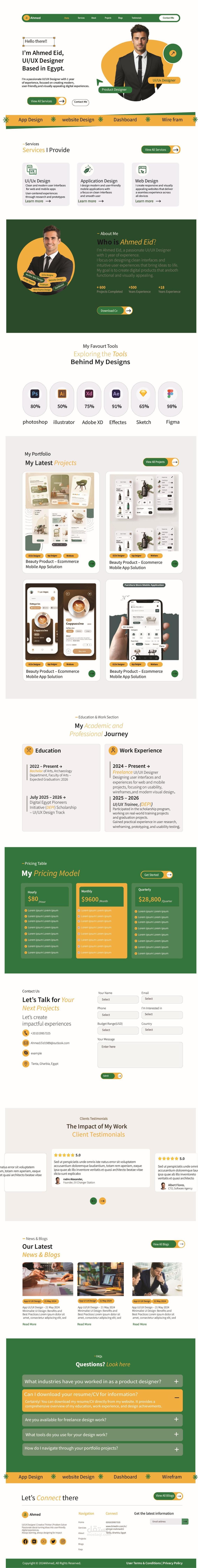 Personal Portfolio Website Design