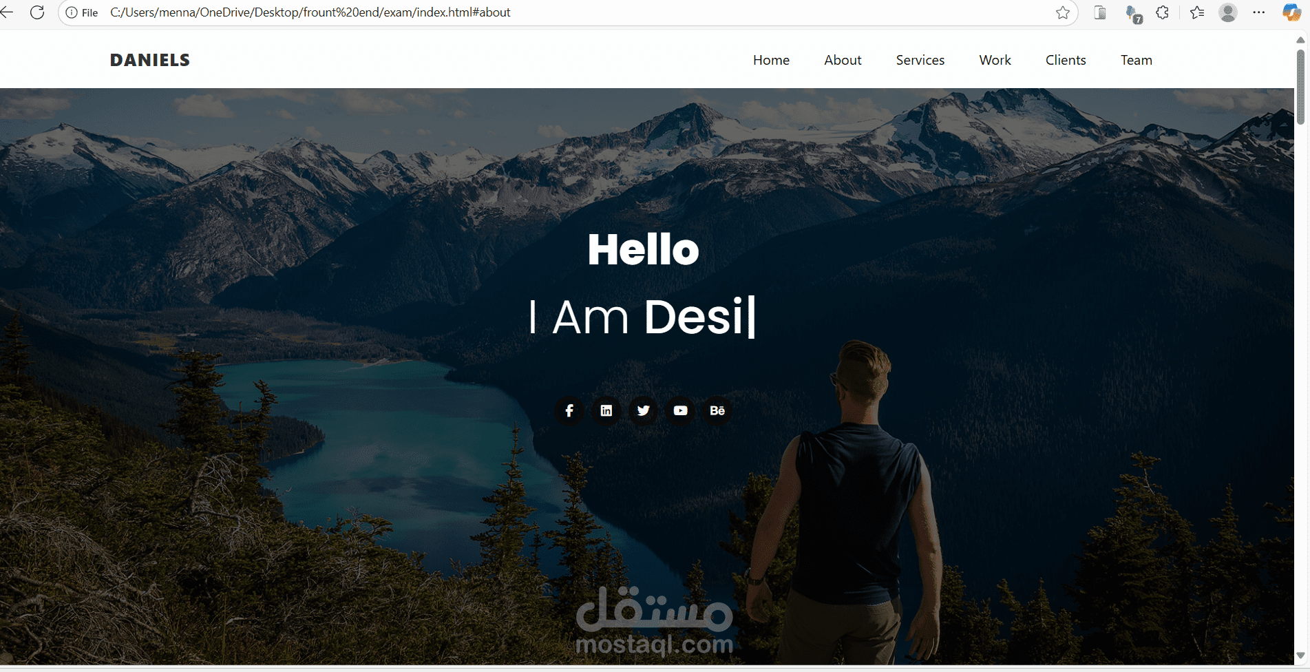 personal portfolio website