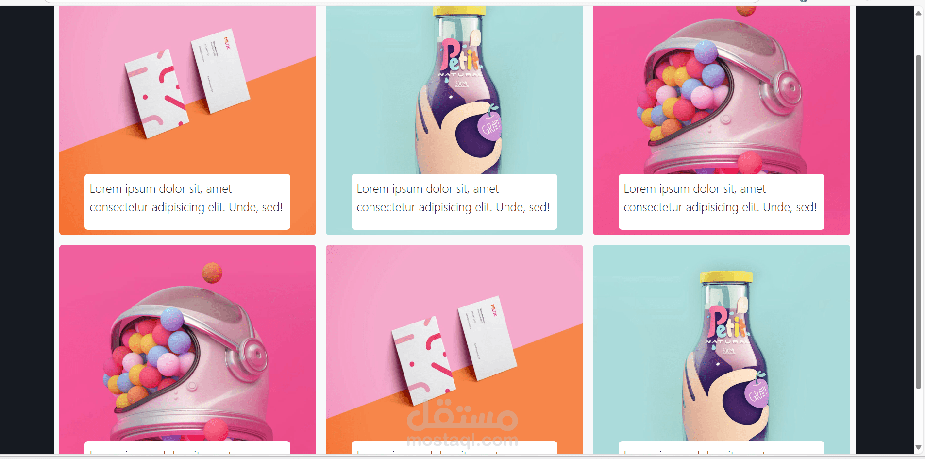 modern graphic design website