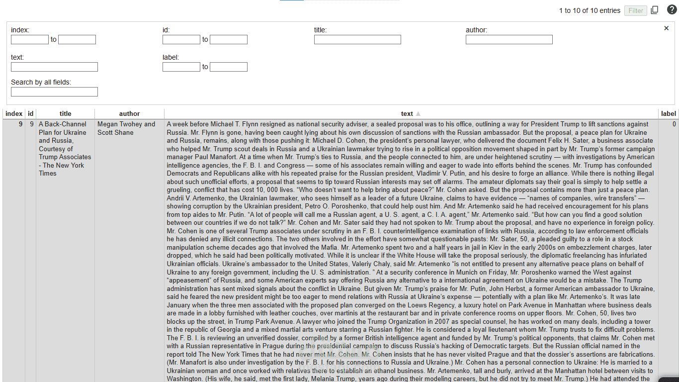 تحليل ومعالجة اللغة الطبيعية  لتصنيف النصوص بالتعلم اللآلي (NLK)