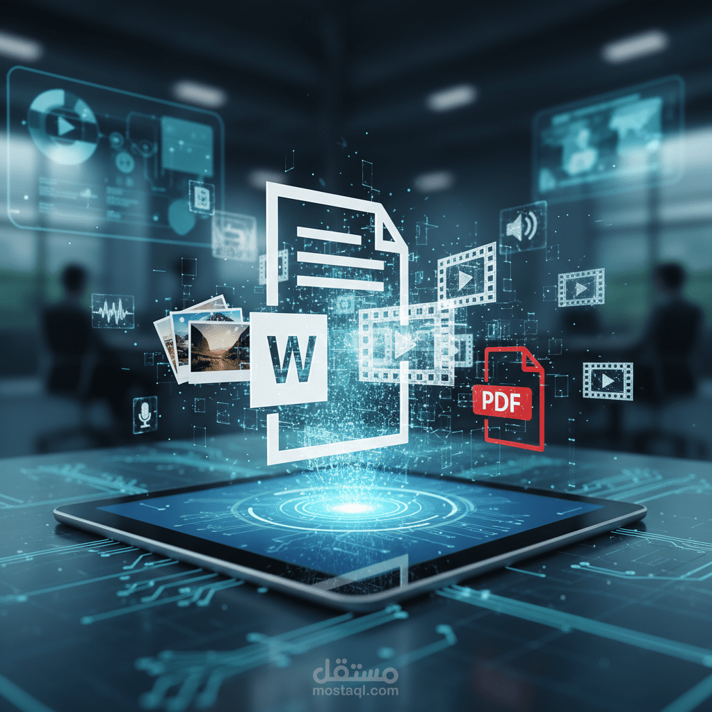 تفريغ ملفات pdf وصور إلي برنامج Word بدقة