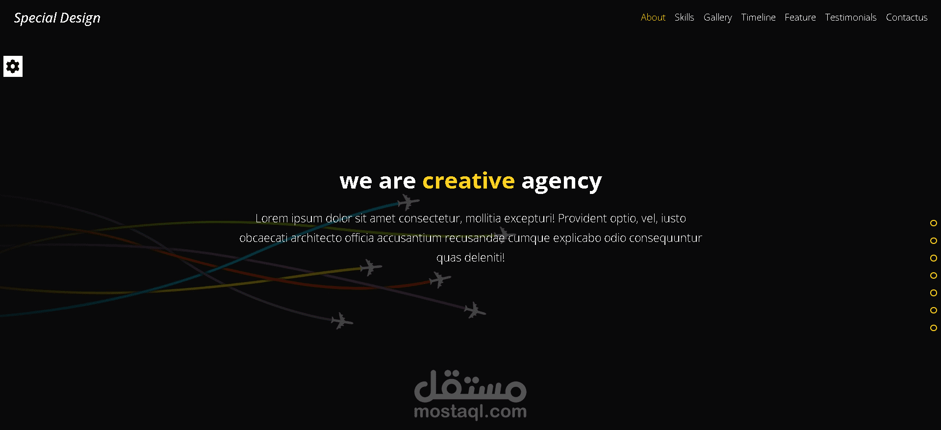 تصميم صفحة هبوط إبداعية ومخصصة