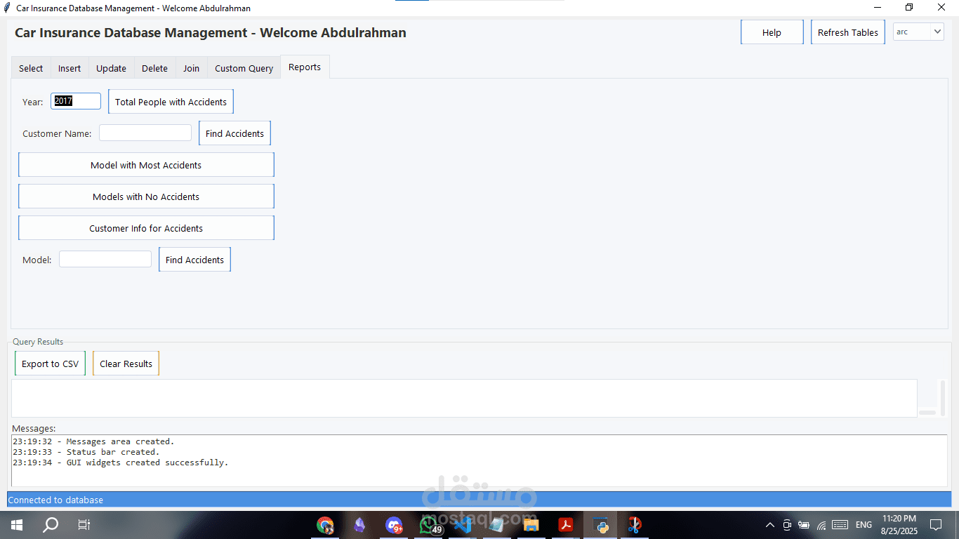 Car Insurance Database Management System