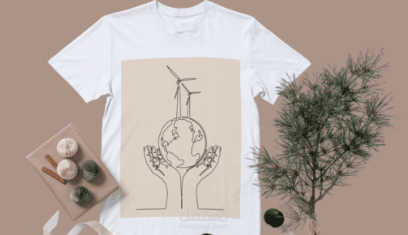 تصميم ملابس (T-shirt Design) مبتكر لعلامة تجارية عصرية