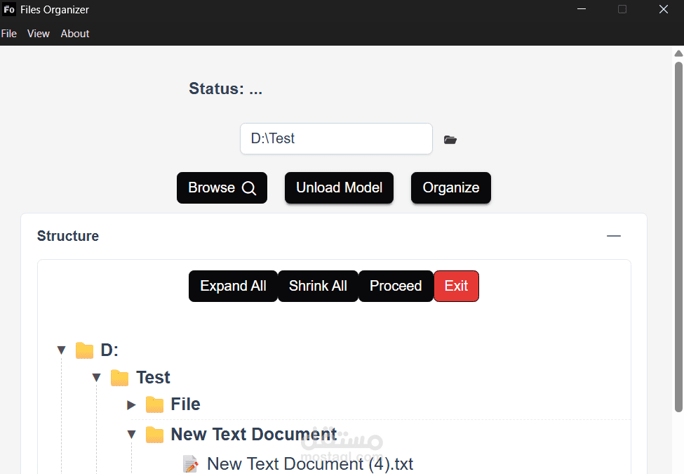 AI Based Files Organizer