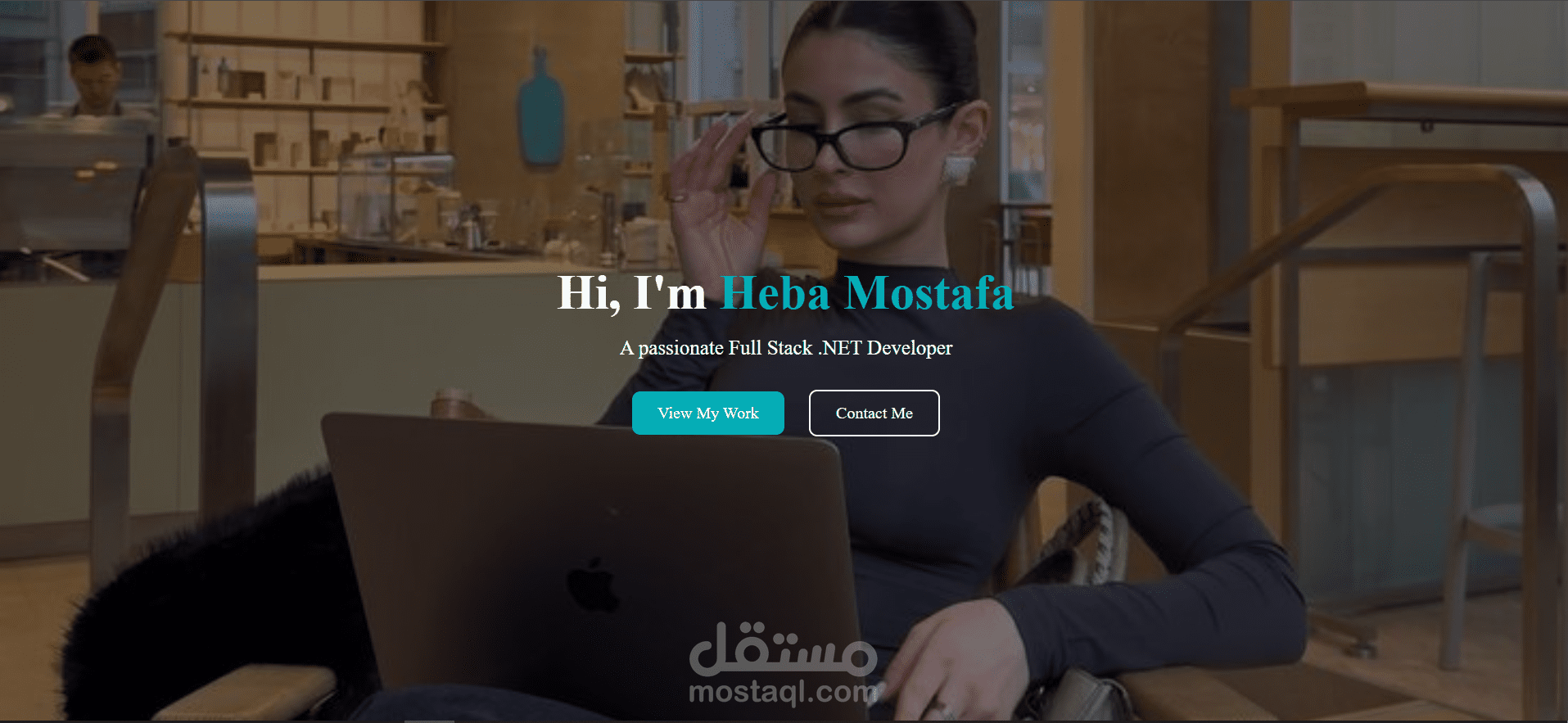 موقع بورتفوليو شخصي
