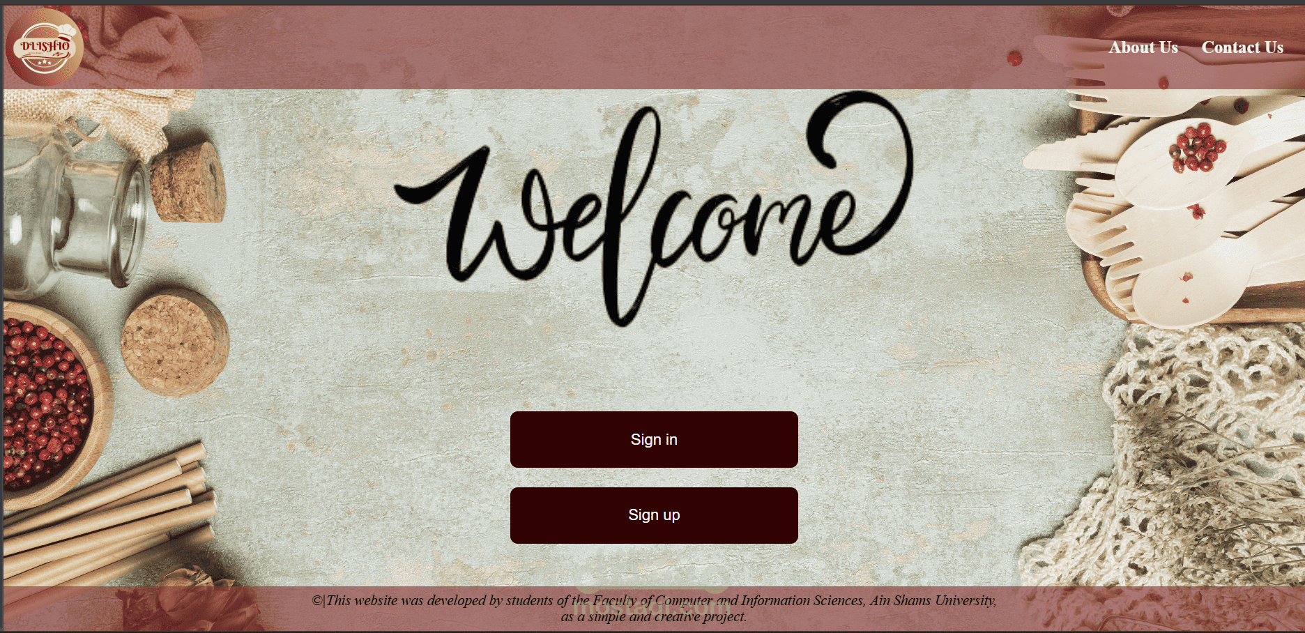 Food Recipe Website