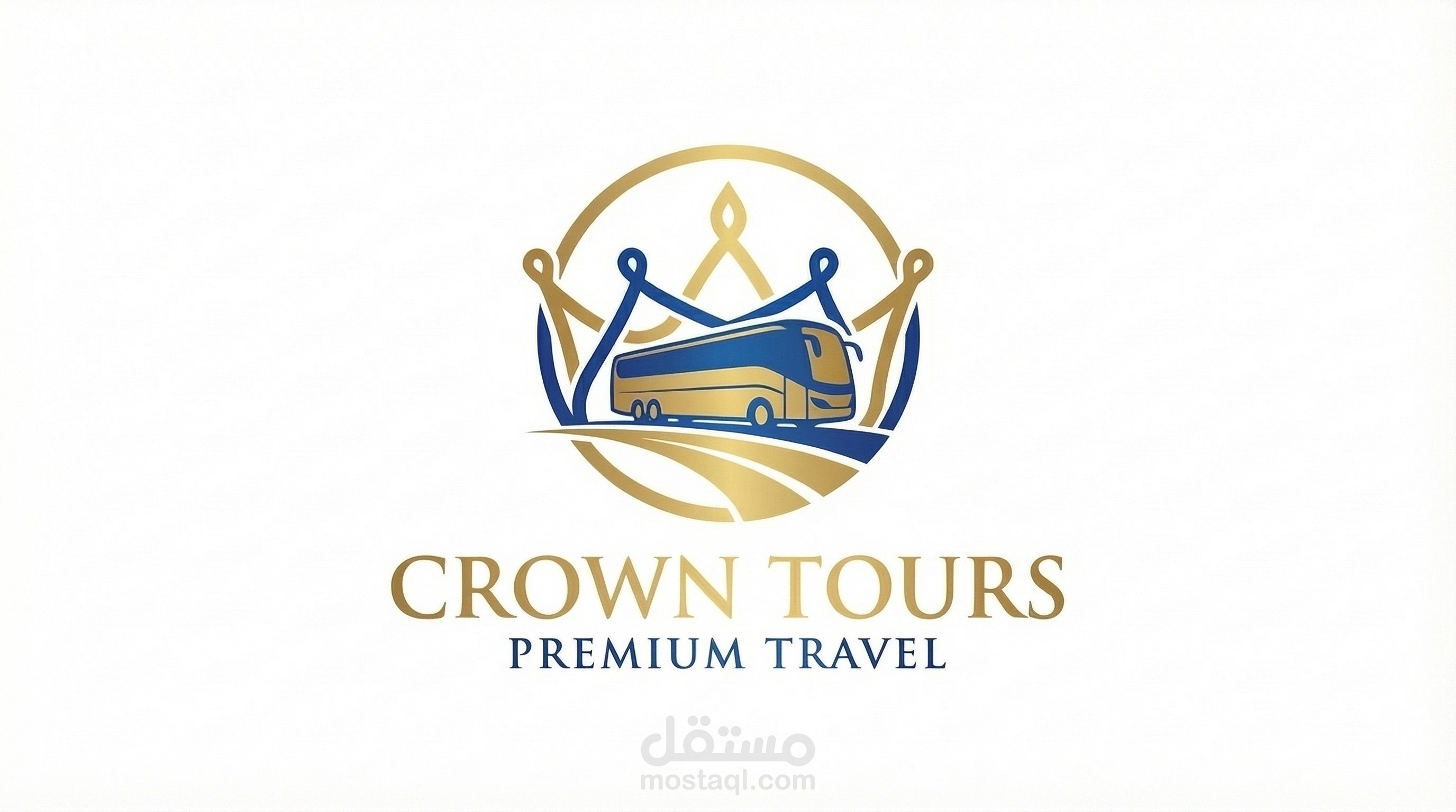 Premium Travel Company Logo Design | Crown Tours Branding