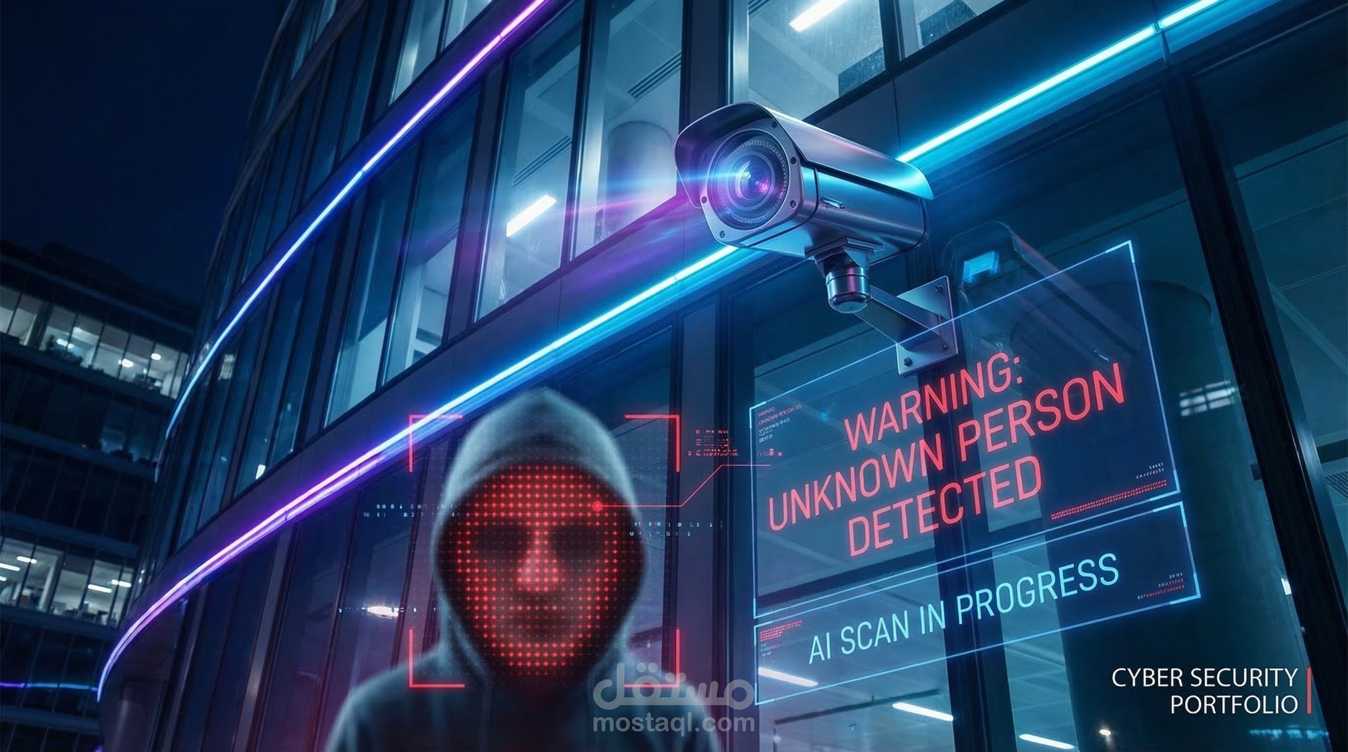 نظام التعرف على الوجوه لمراقبة الأمن بالكاميرات (Facial Recognition Security System)