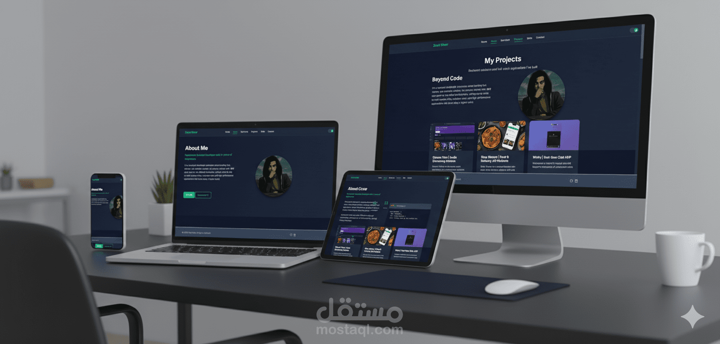 مشروع برتفوليو كامل حديث وعصري