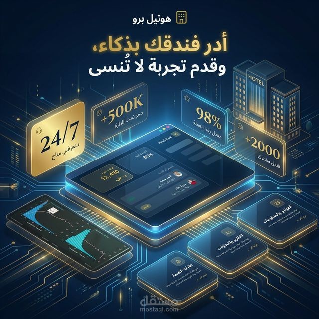 صفحة هبوط فندقية فاخرة — حين تلتقي أناقة الخمس نجوم بقوة التكنولوجيا