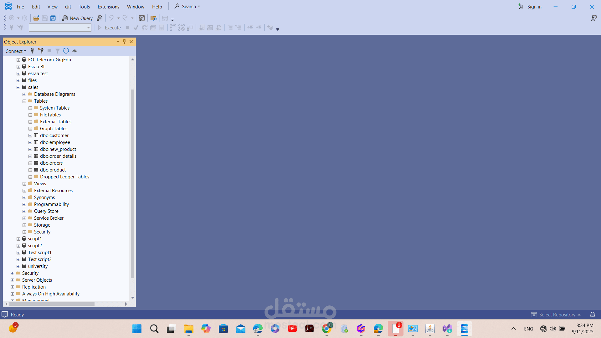 create database for market case
