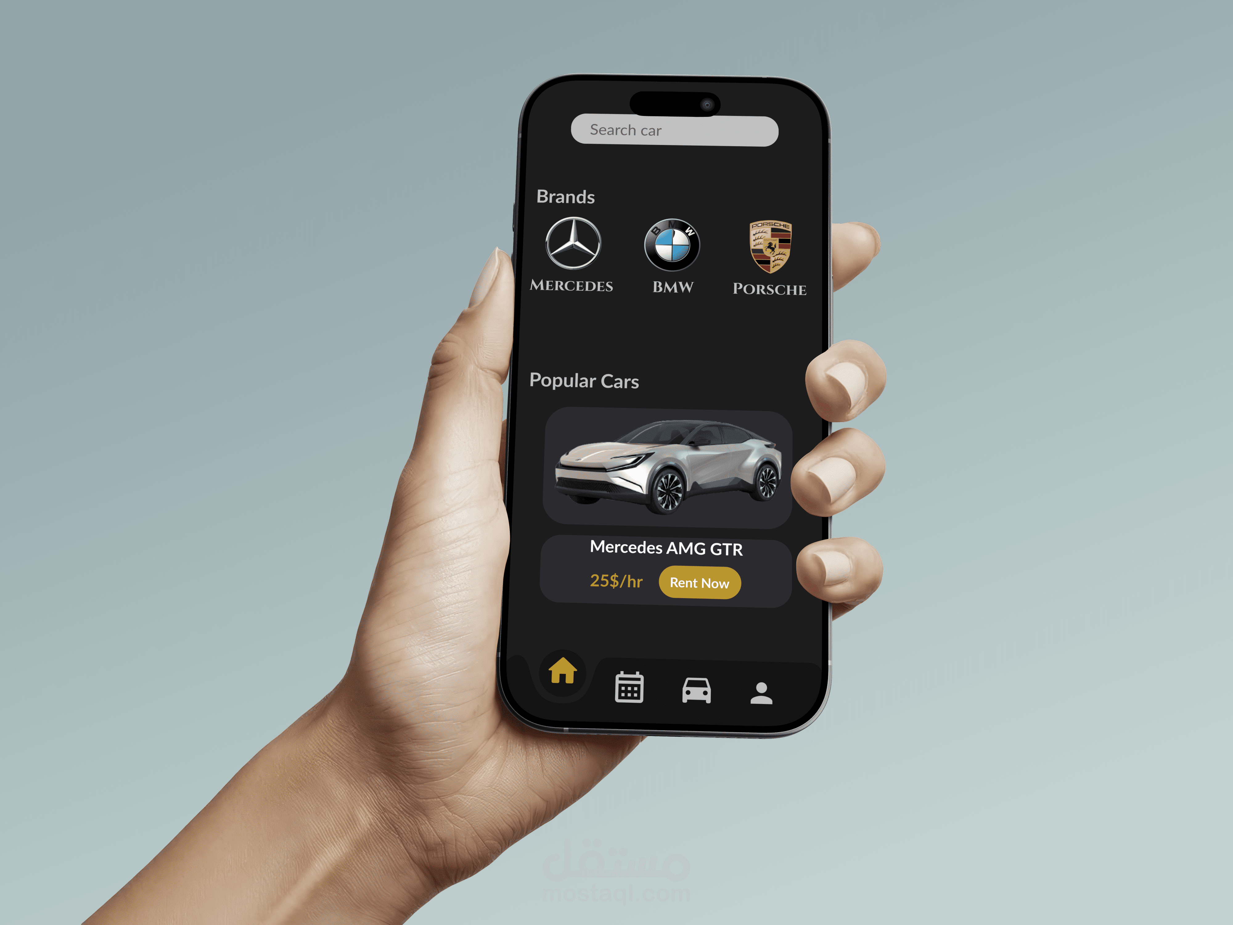 تطبيق لتأجير السيارات