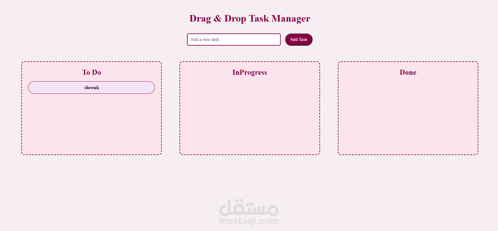 drag and drop to do list