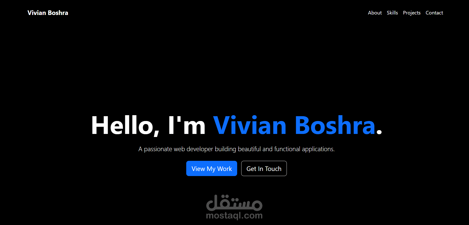 Personal Portfolio Website