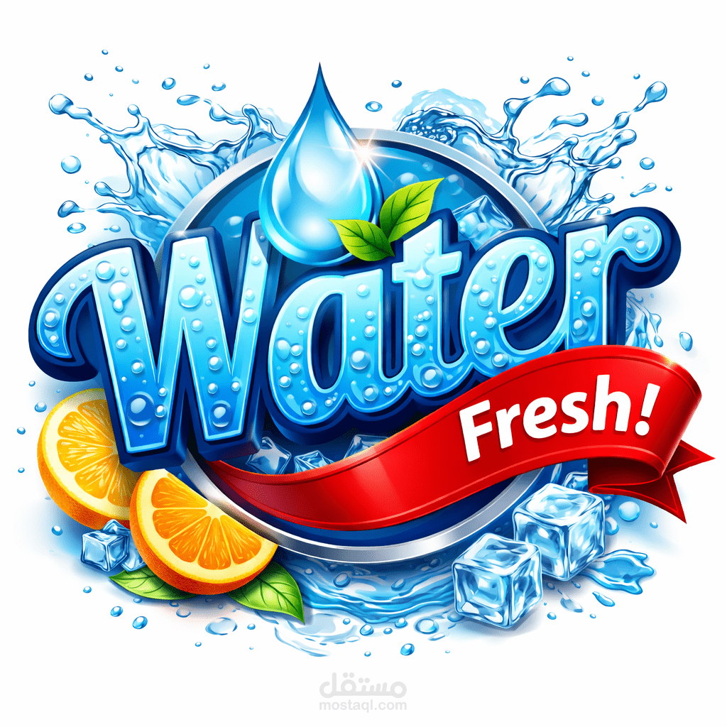تصميم شعار انتعاش الماء