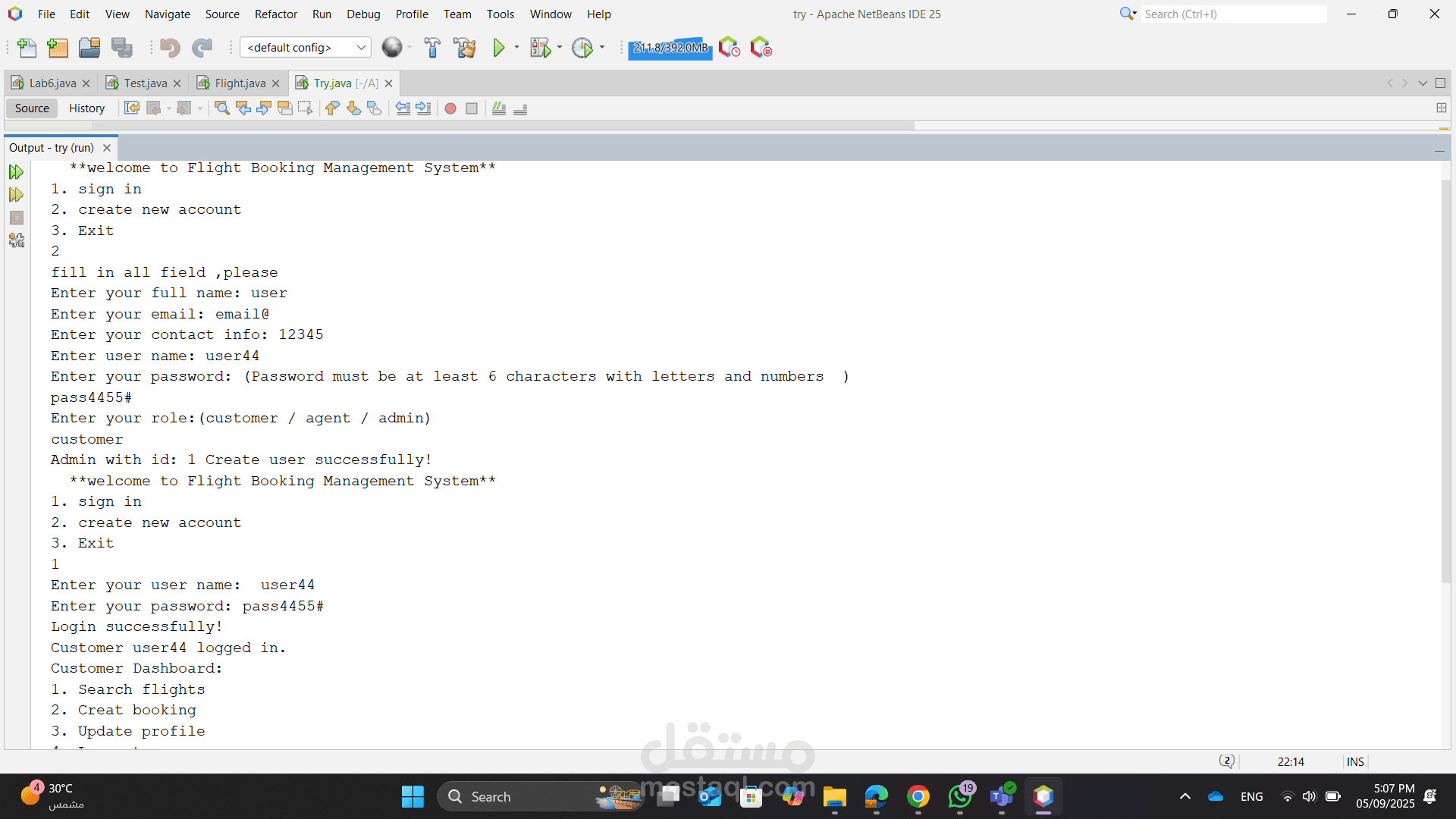 Flight Booking Management System