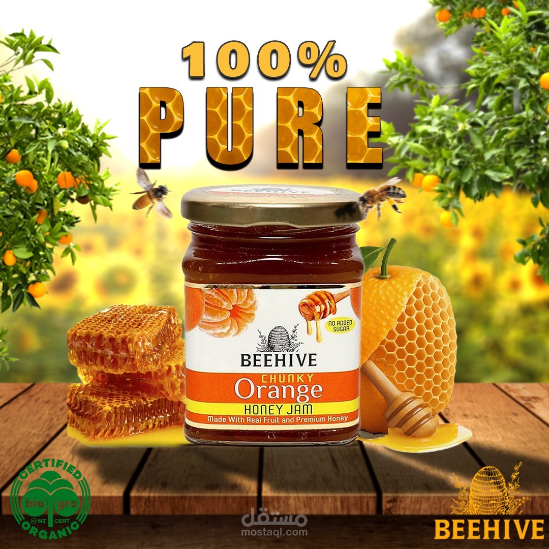 Social Media Design for Honey & Orange Jam