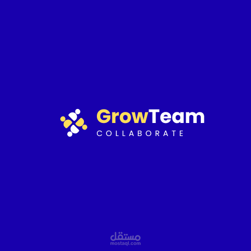 هوية بصرية مبتكرة لمنصة "GrowTeam" | رمزية التعاون والنمو