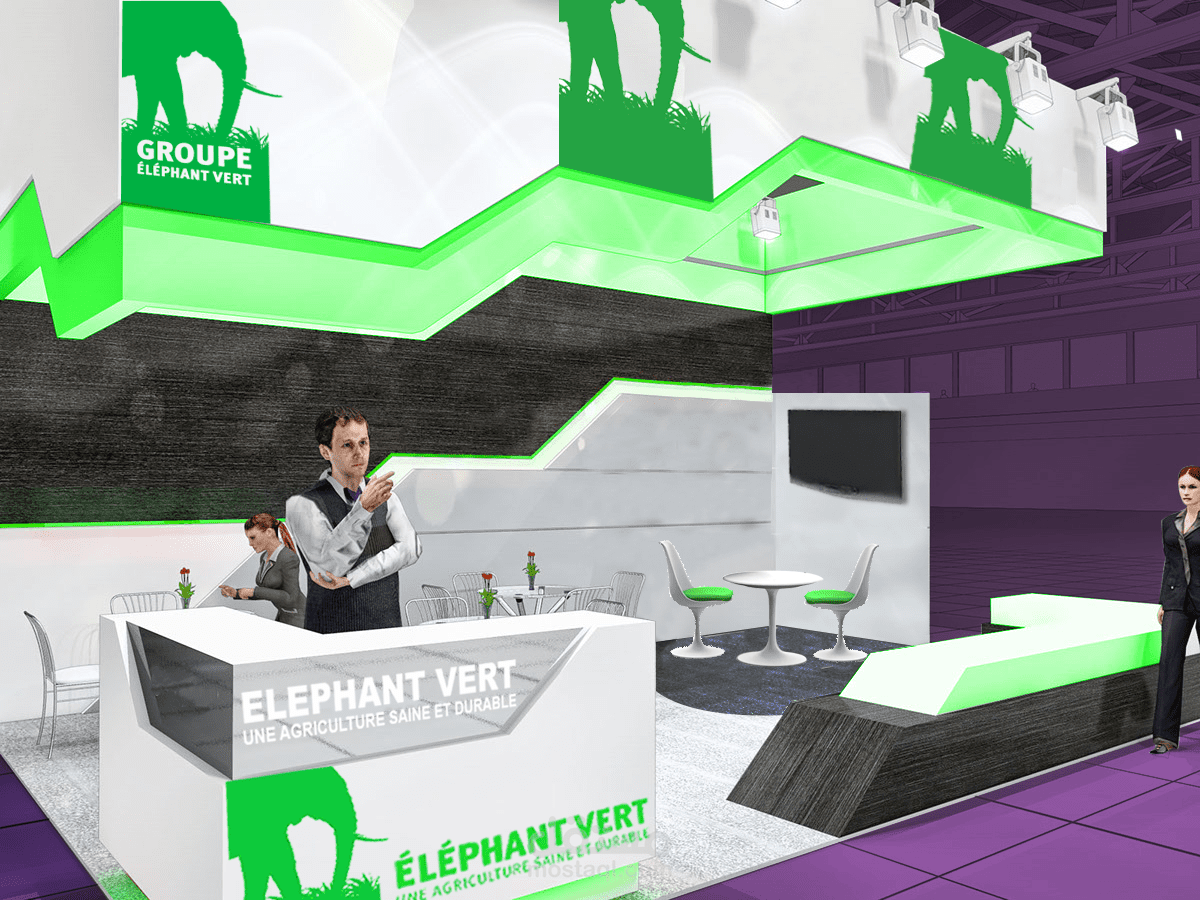 نموذج منصة  3D