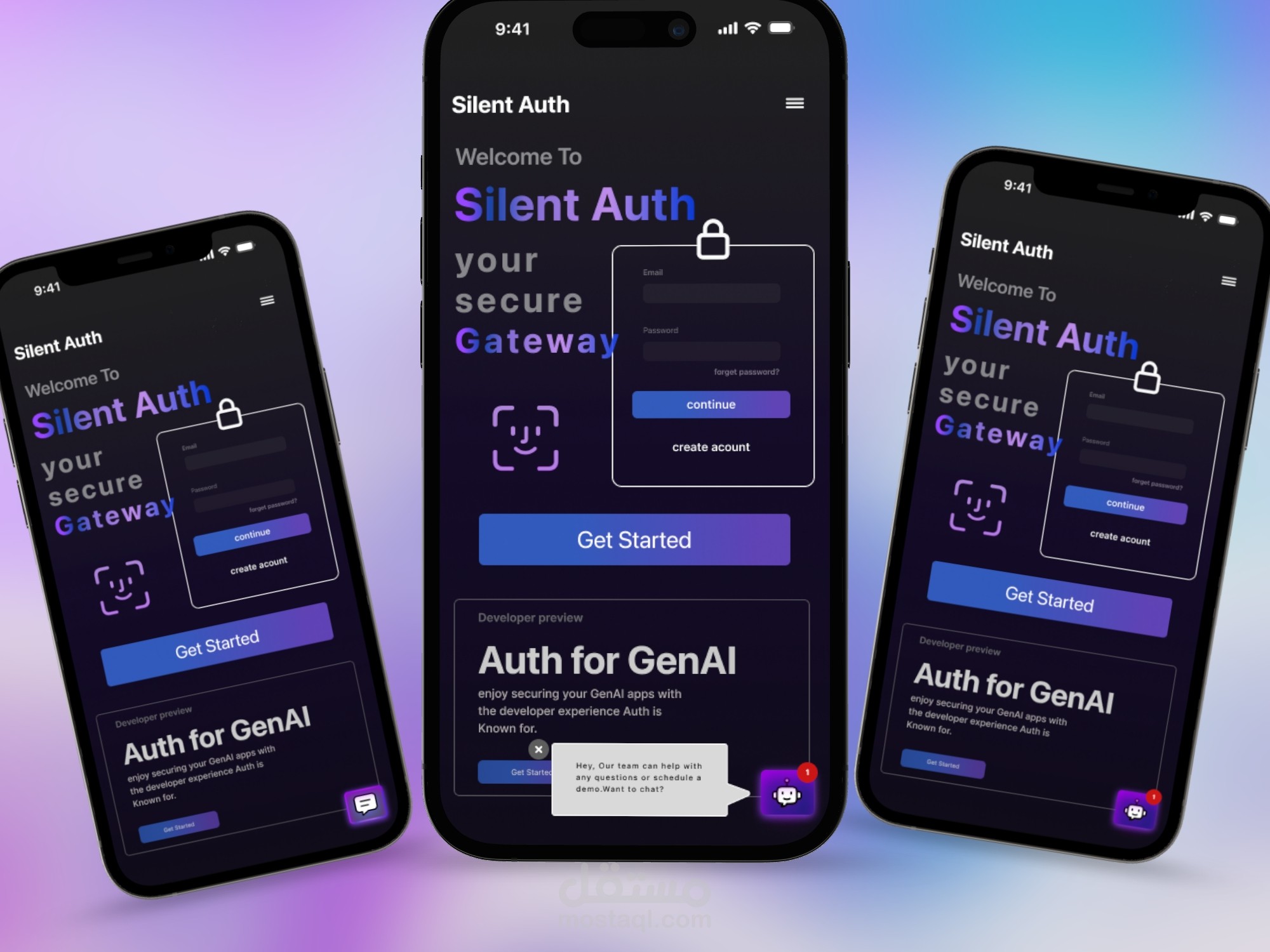 Authentication Website – Mobile Version