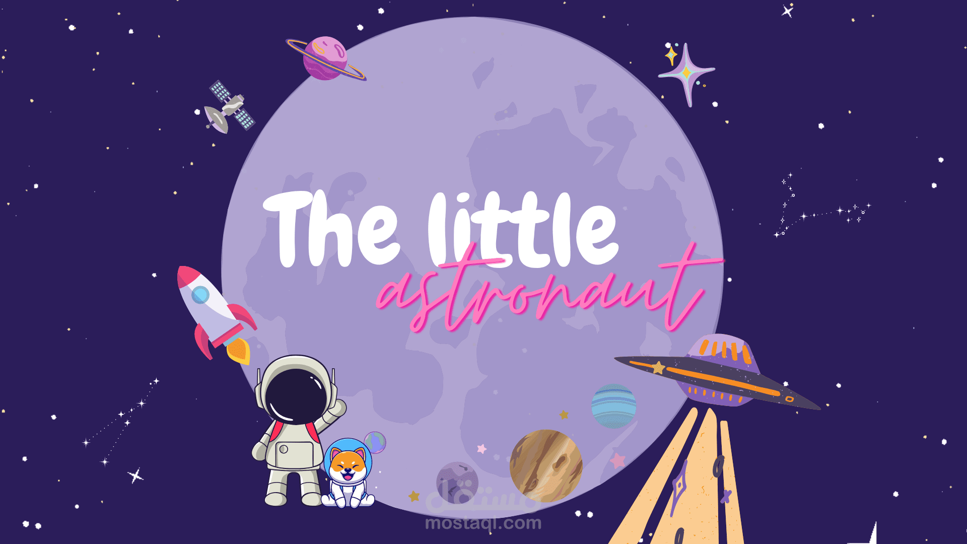 presentation design - little astronaut