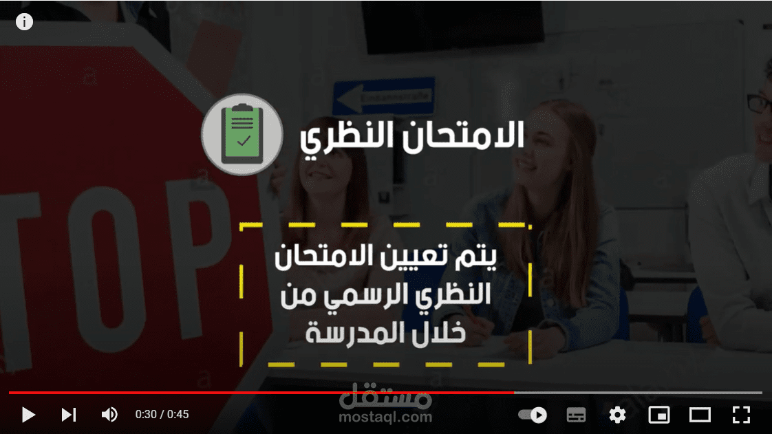 موشن جرافيك / متطلبات رخصة القيادة