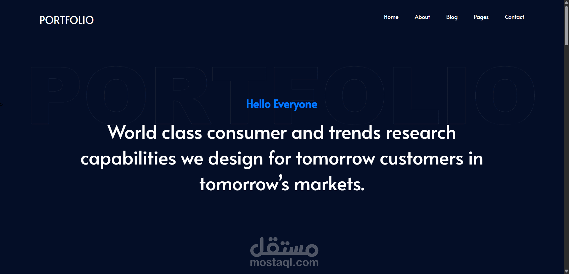 portofolio template