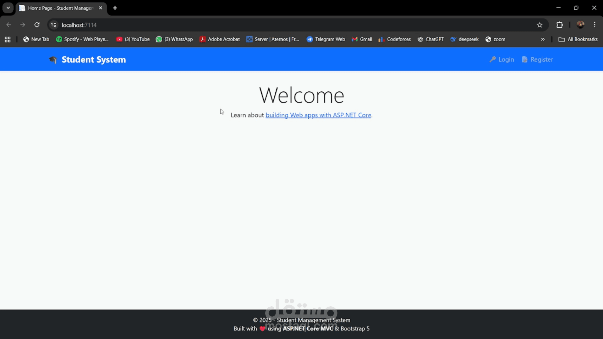 student managmeent using .net