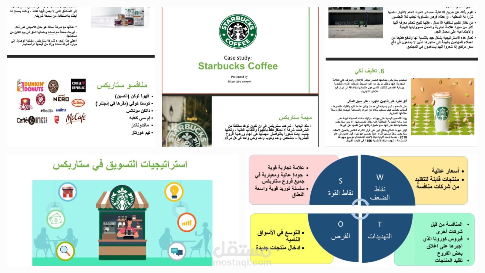 تصميم عرض تقديمي احترافي – دراسة حالة Starbucks