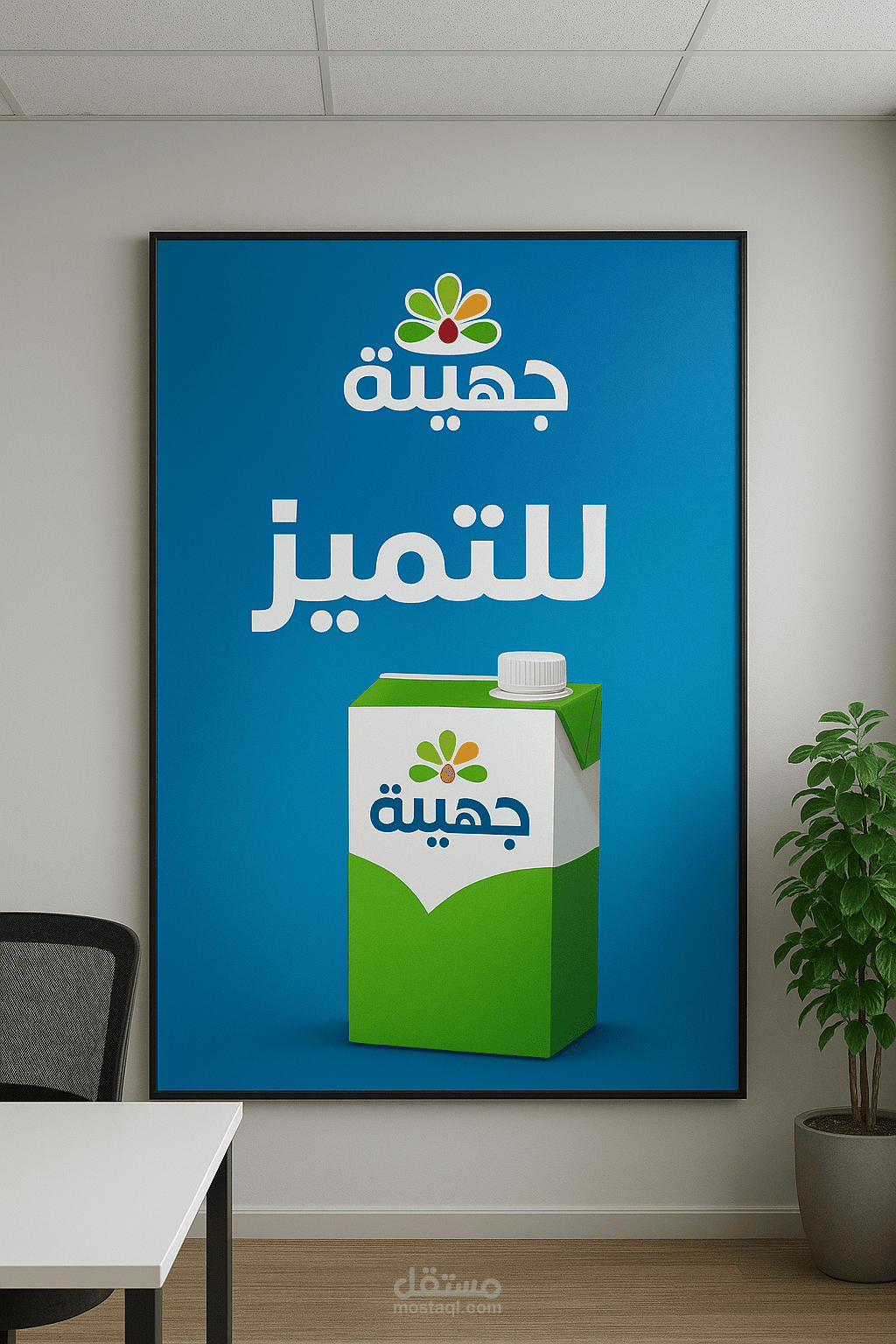 ملصق ديكور لشركة جهينة